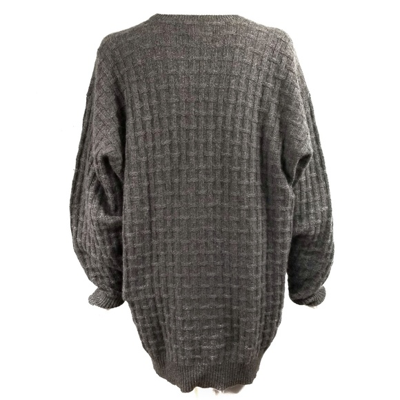 Vintage Clan Douglas Cashmere Mens Sweater L Grey - Picture 2 of 7